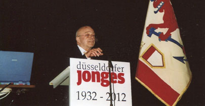 Wolfgang Wimhöfer als Redner bei den Düsseldorfer Jonges